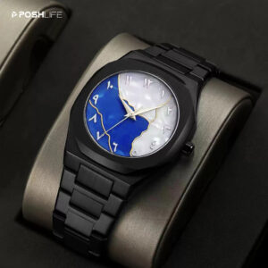 আরবিক ঘড়ি - সাদা এবং নীল